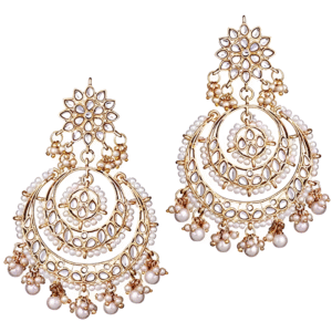 18K Gold Chandbali Earrings