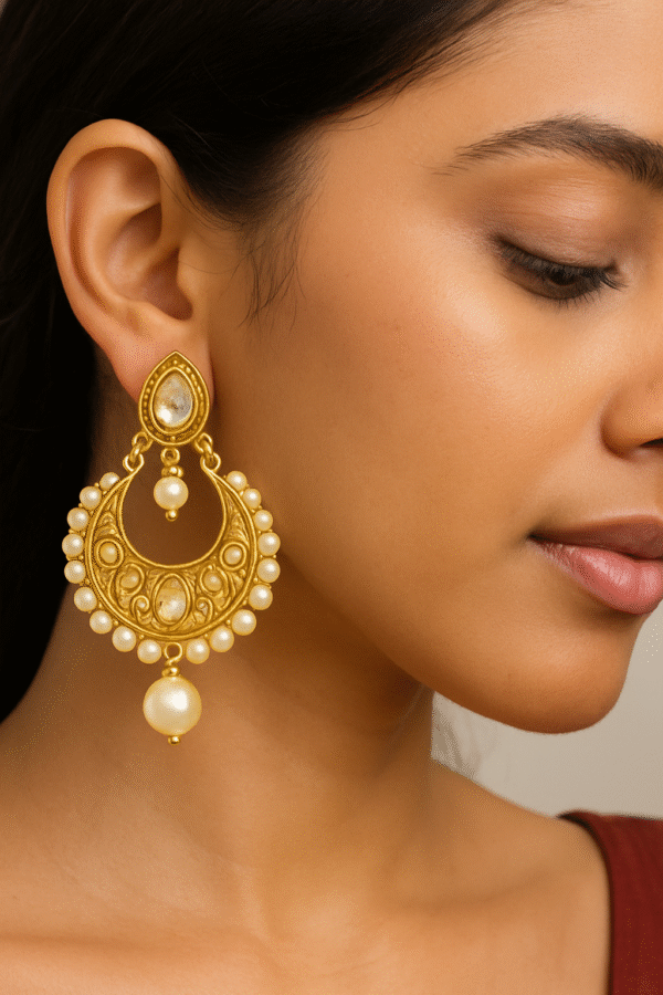 14K Chandballi Earrings - Image 2