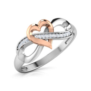 Infinity Heart Diamond Ring