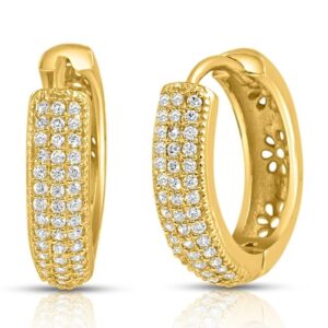 Elegant 14K Gold Hoop Earrings for Women
