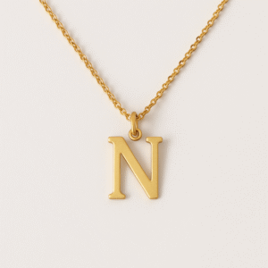 Gold Alphabet Pendant