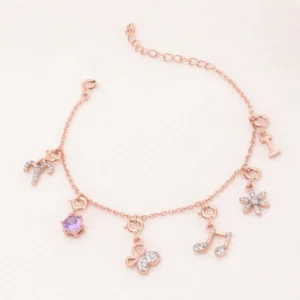 Rose Gold Charms Bracelet