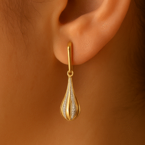 18K Gold Teardrop Earrings