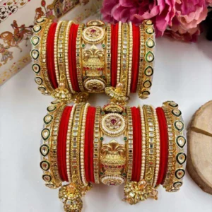 Bridal Traditional Kalash Design Bangle Set