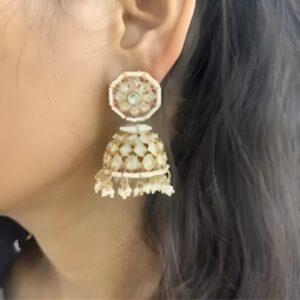 Rose Gold Jhumka Earrings