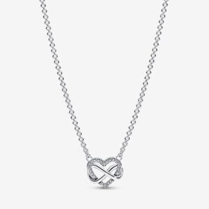 Elegant Silver Heart Necklace