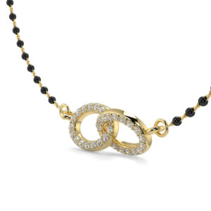 Infinity Double Loop Diamond Mangalsutra